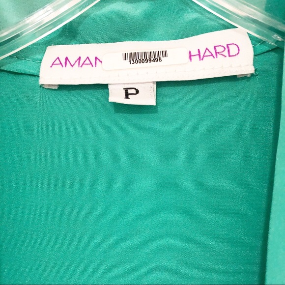 Amanda Uprichard Tie Front Dress in Mint- XS - Picture 5 of 6